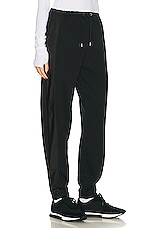 Moncler Cotton Fleece Pant in Black, view 2, click to view large image.