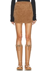 Moncler Mini Skirt in Beige, view 1, click to view large image.