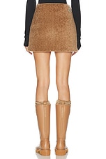 Moncler Mini Skirt in Beige, view 4, click to view large image.