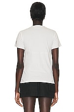 Moncler Matt Black Short Sleeve T-shirt in Grey, view 3, click to view large image.