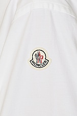 Moncler Cropped Shirt in White, view 7, click to view large image.