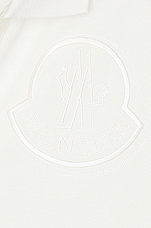 Moncler Polo Shirt in White, view 6, click to view large image.