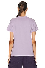 Moncler Logo T-shirt in Lilac, view 4, click to view large image.
