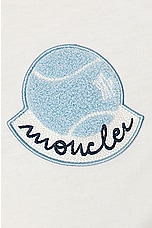 Moncler Circle Logo Shirt in White, view 6, click to view large image.