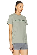 Moncler Short Sleeve T-shirt in Russian Olive, view 2, click to view large image.