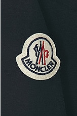 Moncler Short Sleeve Polo Top in Black, view 6, click to view large image.