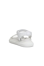 Moncler Catura Sandal in White, view 3, click to view large image.