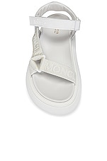 Moncler Catura Sandal in White, view 4, click to view large image.