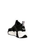 Moncler Lunarove Low Top Sneaker in Black, view 3, click to view large image.