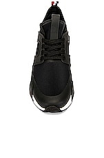 Moncler Lunarove Low Top Sneaker in Black, view 4, click to view large image.
