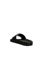 Moncler Jeanne Slide Sandal in Black, view 3, click to view large image.