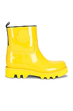 Moncler Ginette Rain Boot in Yellow, view 1, click to view large image.
