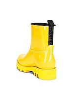 Moncler Ginette Rain Boot in Yellow, view 3, click to view large image.