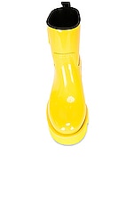 Moncler Ginette Rain Boot in Yellow, view 4, click to view large image.