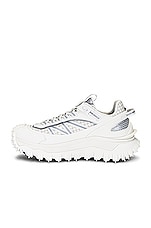Moncler Ibex Low Top Sneaker in White, view 5, click to view large image.