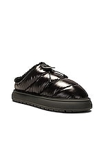 Moncler Gaia Slide in Black, view 2, click to view large image.