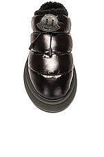 Moncler Gaia Slide in Black, view 4, click to view large image.