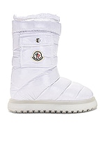 Moncler Gaia Pocket Mid Snow Boot in White, view 1, click to view large image.