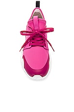 Moncler Lunarove Low Top Sneaker in Pink, view 4, click to view large image.