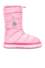 Moncler Gaia Pocket Mid Snow Boot in Pink, view 1, click to view large image.