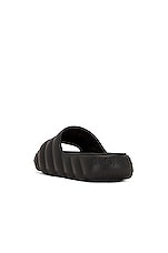 Moncler Lilo Slide in Black, view 3, click to view large image.