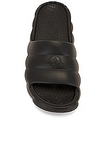 Moncler Lilo Slide in Black, view 4, click to view large image.