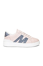 Moncler Monaco M Low Top Sneaker in Pink, view 1, click to view large image.