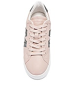 Moncler Monaco M Low Top Sneaker in Pink, view 4, click to view large image.