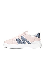 Moncler Monaco M Low Top Sneaker in Pink, view 5, click to view large image.