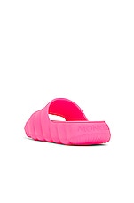 Moncler Lilo Slide in Pink, view 3, click to view large image.