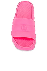 Moncler Lilo Slide in Pink, view 4, click to view large image.