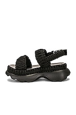 Moncler Belay Woven Sandal in Black, view 5, click to view large image.