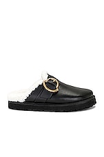Moncler Bell Mule in Black, view 1, click to view large image.