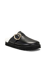 Moncler Bell Mule in Black, view 2, click to view large image.