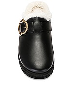 Moncler Bell Mule in Black, view 4, click to view large image.