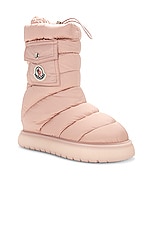 Moncler Gaia Pocket Mid Snow Boot in Pink, view 2, click to view large image.