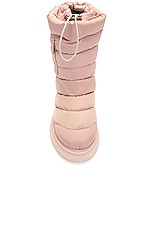 Moncler Gaia Pocket Mid Snow Boot in Pink, view 4, click to view large image.