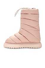 Moncler Gaia Pocket Mid Snow Boot in Pink, view 5, click to view large image.