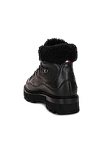 Moncler Peka Trek Hiking Boot in Black, view 3, click to view large image.