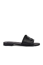 Moncler Mon Slide in Black, view 1, click to view large image.