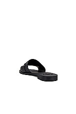 Moncler Mon Slide in Black, view 3, click to view large image.