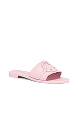 Moncler Mon Slide in Pink, view 2, click to view large image.