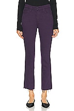 MOTHER High Waisted Rascal Ankle Fray in Blackberry Cordial, view 1, click to view large image.
