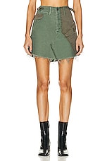 MOTHER The G.I. Jane Mini Skirt in On The Double, view 1, click to view large image.