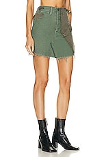 MOTHER The G.I. Jane Mini Skirt in On The Double, view 2, click to view large image.