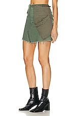 MOTHER The G.I. Jane Mini Skirt in On The Double, view 3, click to view large image.