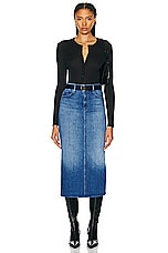 MOTHER The Pencil Pusher Skirt in New Sheriff In Town, view 4, click to view large image.