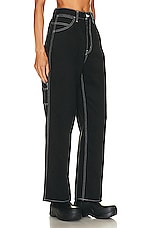 Moussy Vintage Tecolote Painter Pant in Black, view 2, click to view large image.