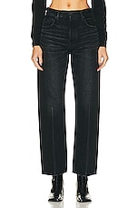 Moussy Vintage Murrieta Wide Straight Leg in Black, view 1, click to view large image.