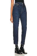 Moussy Vintage Toolville Carrot Pant in Dark Blue, view 2, click to view large image.
